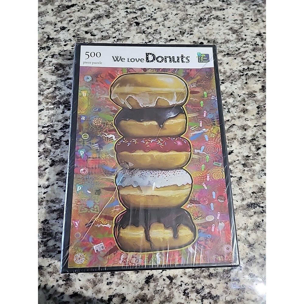Easy Planet We Love Donuts 500 Piece Puzzle 2020 Lt Box Damage - Picture 1 of 6